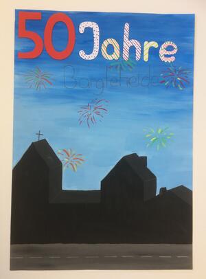 Schülerausstellung 50 Jahre Stadtreche Plakat 16