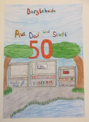 Schülerausstellung 50 Jahre Stadtreche Plakat 11