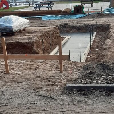 Vorbereitung Fundament_Funktionsgeb&auml;ude