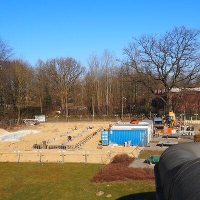 Bauma&szlig;nahme Freibad Kalenderwoche 9 (2021)