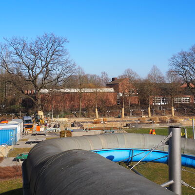 Bauma&szlig;nahme Freibad Kalenderwoche 9 (2021)
