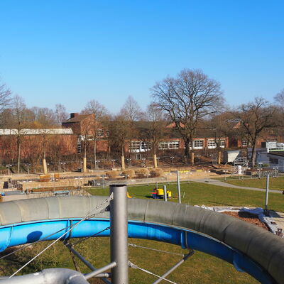 Bauma&szlig;nahme Freibad Kalenderwoche 9 (2021)