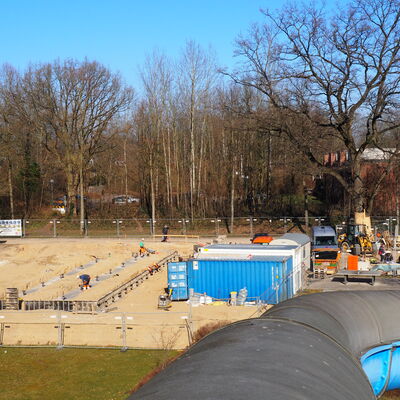Bauma&szlig;nahme Freibad Kalenderwoche 9 (2021)