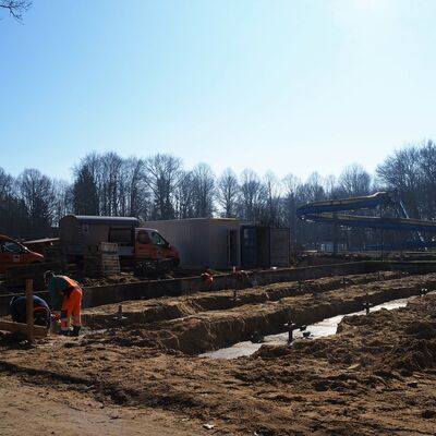 Bauma&szlig;nahme Freibad Kalenderwoche 9 (2021)