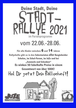 2021 Stadtrallye-Plakat