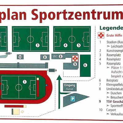 Sportzentrum Lageplan