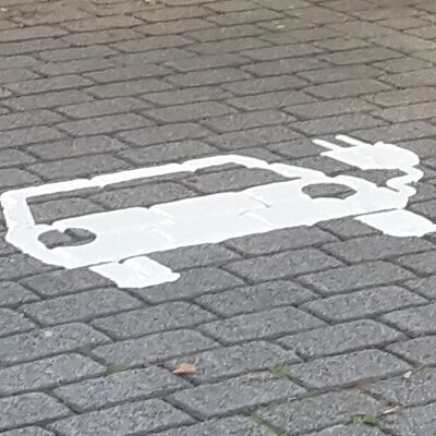 E-Ladesymbol, Parkplatz Bargteheid