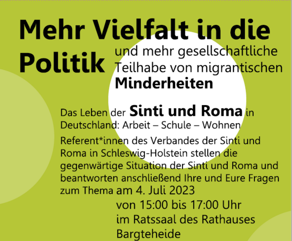 Plakat: Die Situation der Sinti und Roma