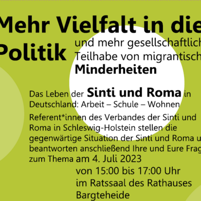 Plakat: Die Situation der Sinti und Roma