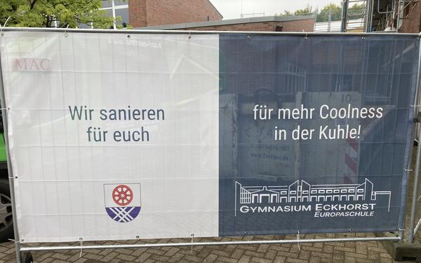 Bis zum Herbst 2024 soll die Veranstaltungsfläche des Eckhorst-Gymnasiums auch in Bezug auf den Brandschutz auf das heutige Sicherheitsniveau gebracht werden.