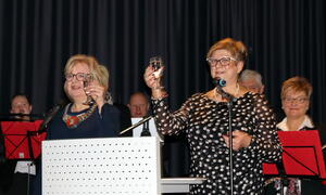Neujahrsempfang 2023 mit Bürgermeisterin Gabriele Hettwer und Bürgervorsteherin Cornelia Harmuth.