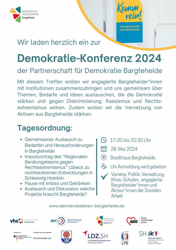 Flyer der Demokratiekonferenz