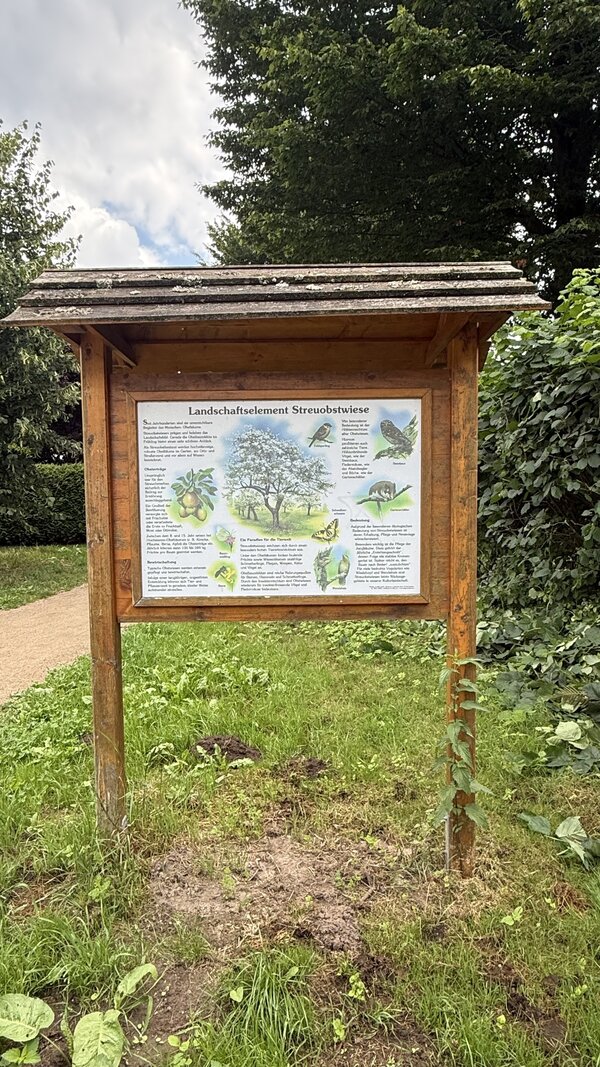 &Ouml;kosiedlung Schild Landschaftselement
