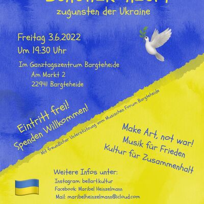Plakat Ukraine Benefizkonzert