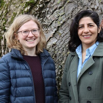 Bargteheides Klimamanagerinnen Yasmin Eger und Sarah Zarin.