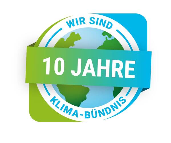 10 Jahre Klima-Bündnis Logo 